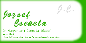 jozsef csepela business card