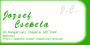 jozsef csepela business card